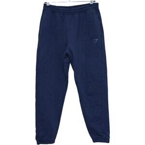 Gymshark Mens Joggers Sweatpants Small Navy Tapered Gym Fitness Athleisure